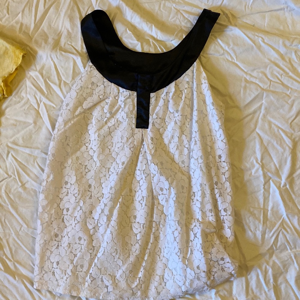 B&W Lacey Blouse